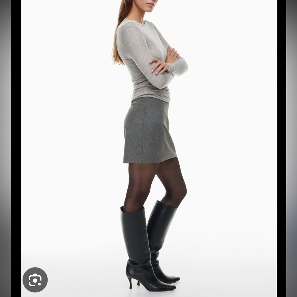 Aritzia Wilfred Wool Mini Skirt